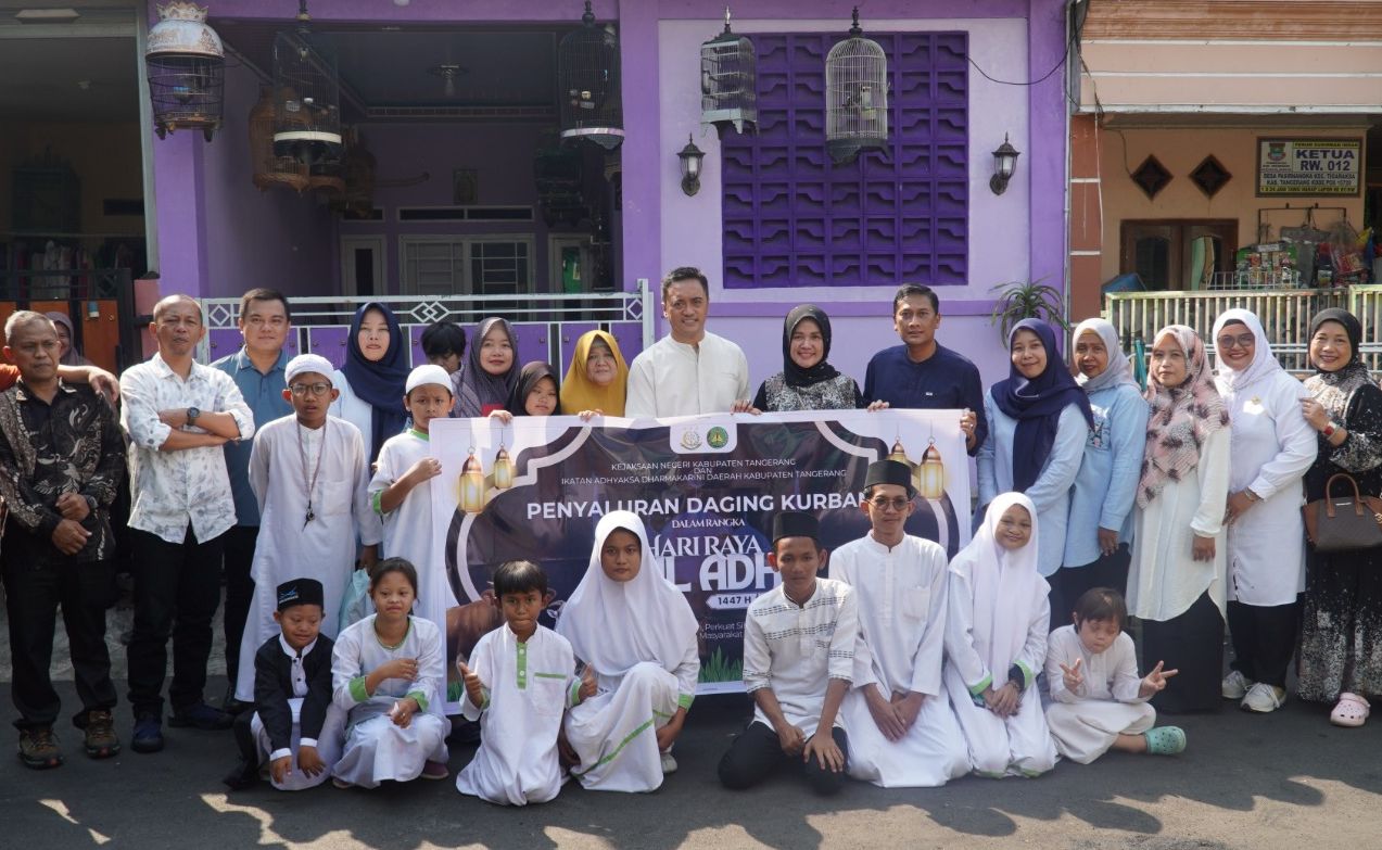 Wahyudi Eko Husodo Tebar Kebahagiaan Iduladha Bersama Anak-Anak Disabilitas di Tigaraksa