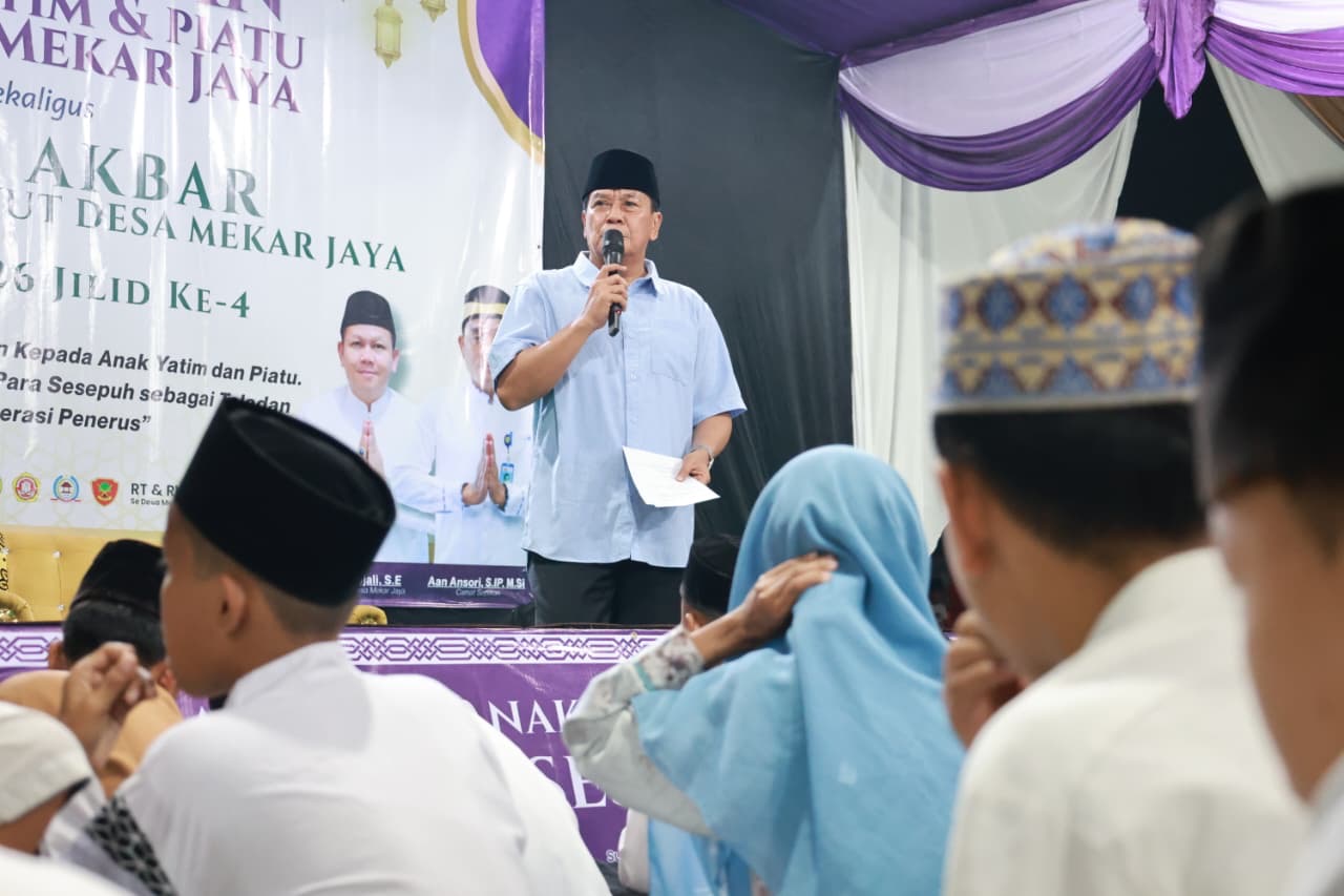 Hadiri Haul Sesepuh dan Santunan Anak Yatim di Mekar Jaya Berlangsung Khidmat, Bupati Dorong Kegiatan Sosial Digelar Rutin