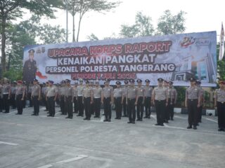 Pangkat Baru, Tanggung Jawab Baru! Kapolresta Minta 105 Personel yang Naik Pangkat untuk Terus Tingkatkan Pelayanan
