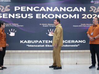 Pencanangan Sensus Ekonomi 2026 di Puspemkab Tangerang, Bupati Minta Semua Pihak Terlibat