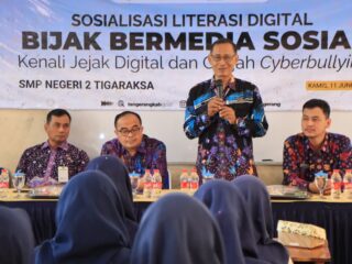 Siswa SMPN 2 Tigaraksa Dapat Edukasi Literasi Digital, Ini Pesan Pentingnya