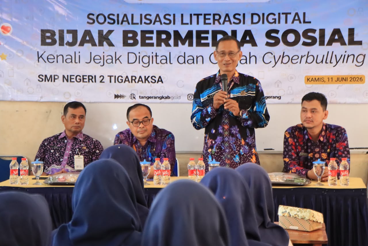 Siswa SMPN 2 Tigaraksa Dapat Edukasi Literasi Digital, Ini Pesan Pentingnya