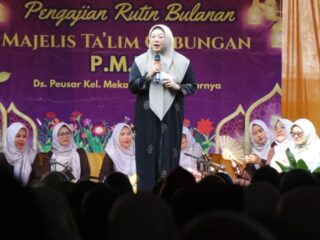 Wabup Tangerang Sosialisasikan Program SD-SMP Swasta Gratis di Hadapan Jamaah Pengajian