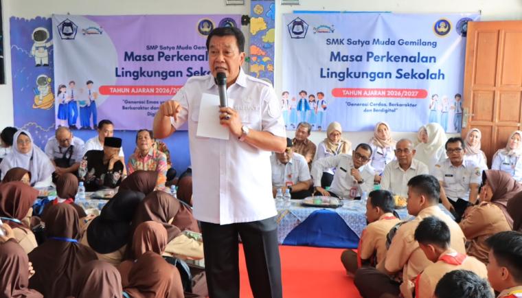 Bupati Tangerang Tinjau MPLS di Tigaraksa, Beri Wejangan kepada Ratusan Siswa Baru