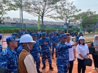 Perkuat Pertahanan Udara Bogor-Tangerang, Pangkoopsudnas Tinjau Pembangunan Mako Lanud Saleh Basarah