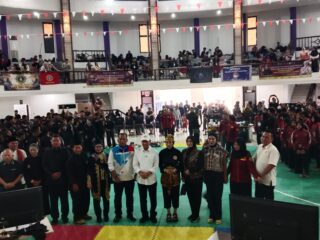 Kejuaraan Pencak Silat Nyimas Banten Open Tournament II 2026 di Wisma Kitri Bakti. (khi)