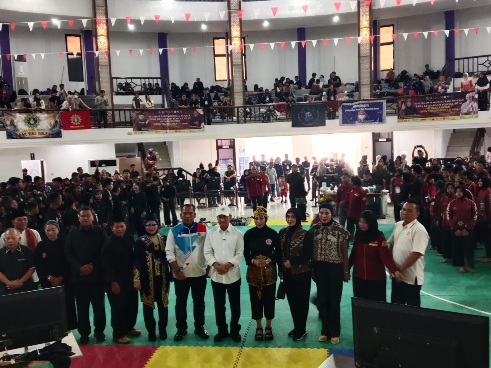Kejuaraan Pencak Silat Nyimas Banten Open Tournament II 2026 di Wisma Kitri Bakti. (khi)