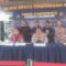 Kapolresta Tangerang, Kombes Pol Andi Muhamad Indra Waspada Amirullah (tengah) saat memberikan keterangan kepada wartawan pada konfrensi pers di Mapolresta Tangerang. (khi)