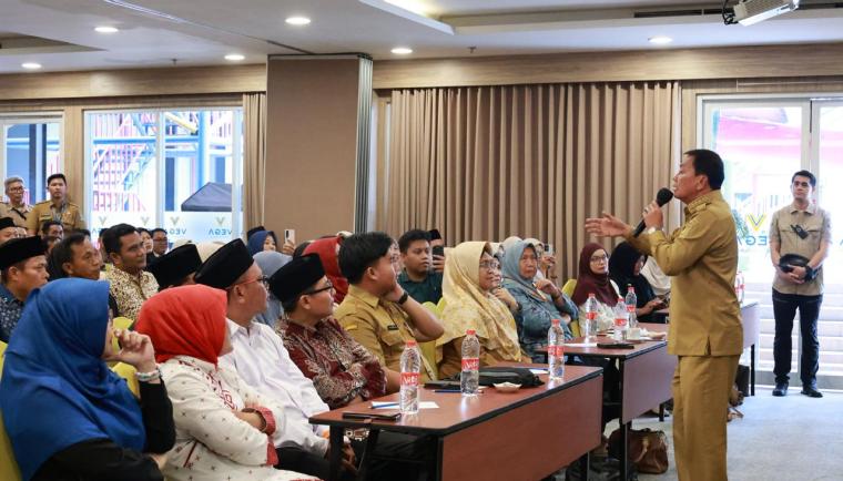 kegiatan Evaluasi Program Sekolah Swasta Gratis/Setara Tahun 2026. (fer)