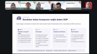 Pemaparan materi standar operasional prosedur (SOP) penanganan pengaduan masyarakat dalam kegiatan Road to Hakordia 2026 dan HUT ke-26 Provinsi Banten